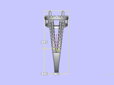 Split Shank Halo  Round 3D print model