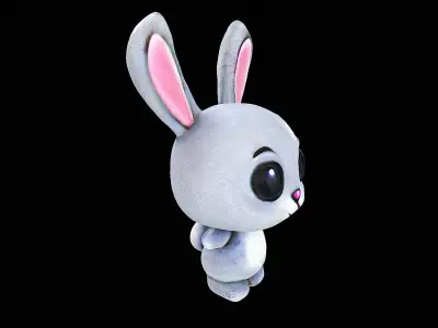 mini floppy bunny 3D model