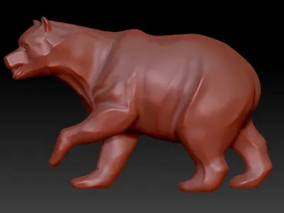 Bear 3d model Decor for 3D Printing 3D print model