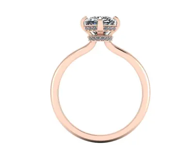 Creative Women Diamond Ring 3D print model