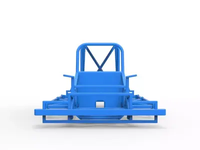 Frame of New Zealand Ministock car Scale 1 to 25 3D print model