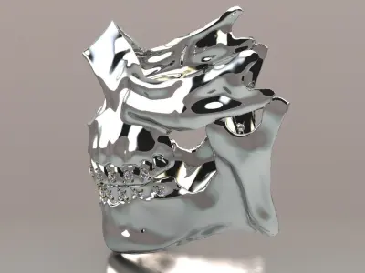 skull mask 3d model Free 3D print model