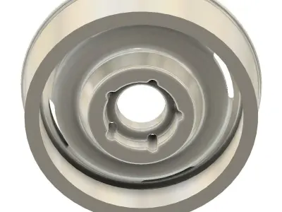 3d printable classic steel wheels 3D print model