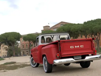 GMC PICKUP TRUCK STEPSIDE 1964 3D model
