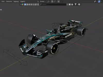 Mercedes W16  2025 3D model