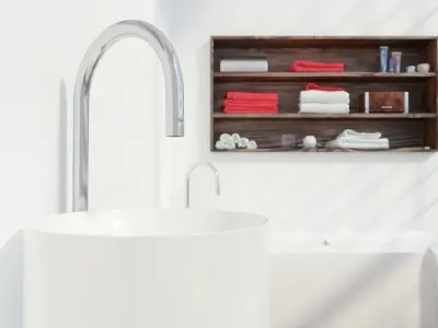 Luxurious Modern Bathroom 3D model