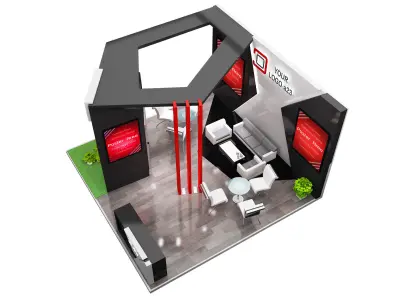 Booth Exhibition Stand a579g 3D model