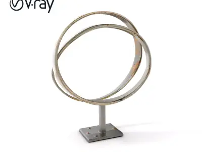 Rustic Metal Sculpture Model Pack Low-poly 3D model
