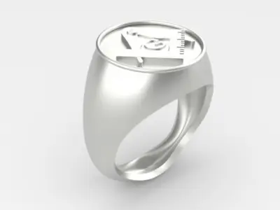 Masonic Ring Apprentice 3D print model