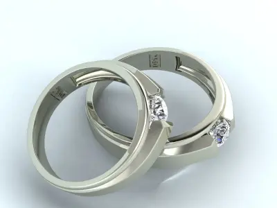 Luxury wedding ring 3D print model purchase