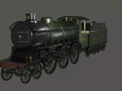 Steam Train 3D model