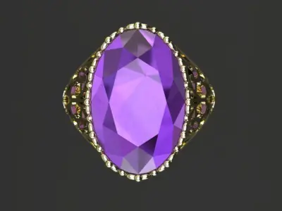 Luxury Ring 3D print model