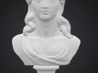 Classical Female Bust Sculpture  3D model purchase