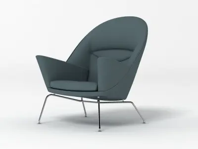 Hans J Wegner Oculus Chair 3D model