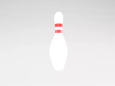 Bowling Pin v1 001 Low-poly 3D model
