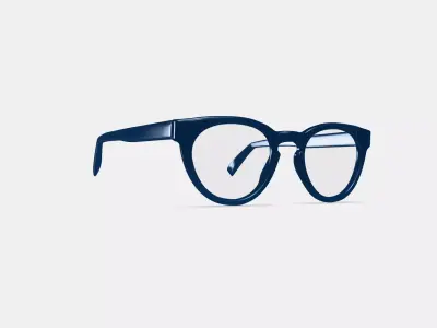 Isla Eyeglasses in Inlet Crystal 3D model