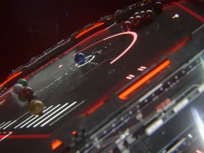 Asian Six Red - C4d Octane Animated Opener 3D model