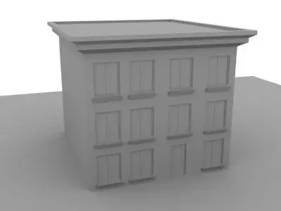 building model 1 Low-poly 3D model