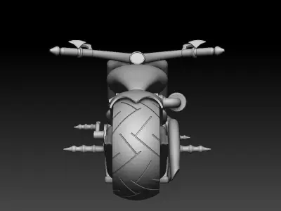 Chopper Motorcycle 3D print model purchase