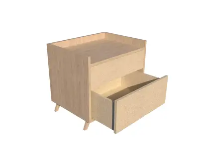 MD LAB NIGHTSTAND 01  Low-poly 3D model