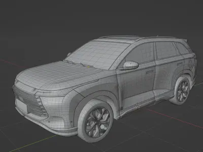 BYD Frigate 07 2023  low poly 3D model