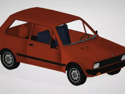 Lowpoly Car 12 Low-poly 3D model