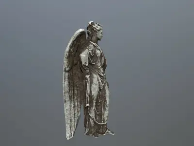 Angel Statue 5 Low-poly 3D model