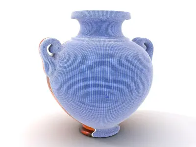 Elegant Terracotta Vase model pack Low-poly 3D model