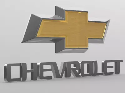 chevrolet logo 3D model from CGTrader