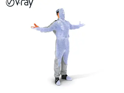 Human Character in Workwear Model Pack Low-poly 3D model
