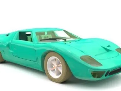 Racing car 3D model 8