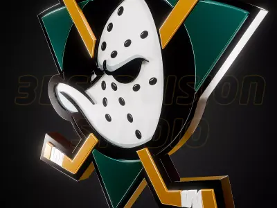 Anheim Ducks logo - Cinematic - 3D print 3D model