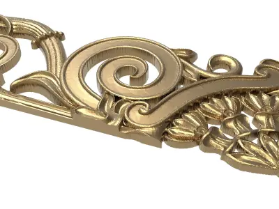 decorative pattern ready for 3D printing 3D model 8