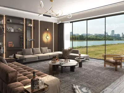 Living Room Scene 2 3D model