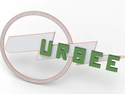 URBEE Logo Free 3D model