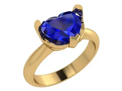 Heart Cut Ring 3710 3D print model