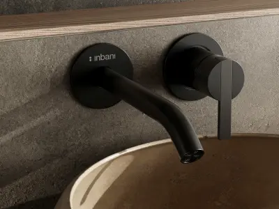 Bathroom furniture by inbani faucet set 72 Low-poly 3D model