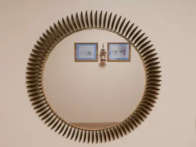 Mid Century Modern Mirror 3D model