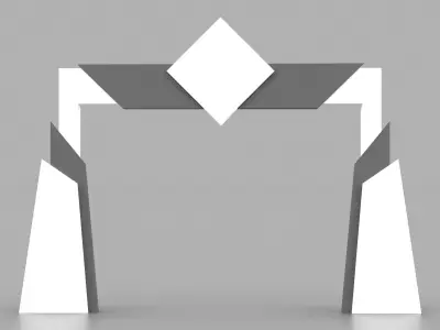 Arch Gate 01 Model  Free low-poly 3D model