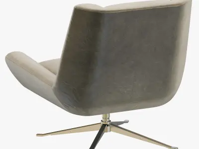 RH Modern Luke Leather Chair 3D model