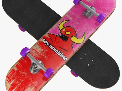 decorative set pink 3D model