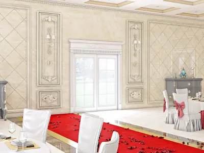 Classic Wedding Hall 3D model