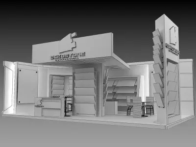 Booth Exhibition Stand a360a  3D model