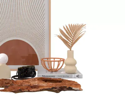 Decorative set 008 3D model purchase