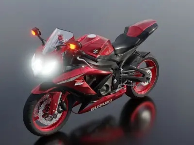 MOTO SUZUKI 3D model