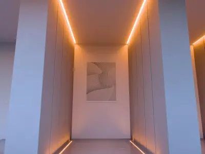Minimalist Sky Loft 3D model