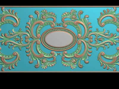 door 3D model dragonfly design greeting card 3D print model