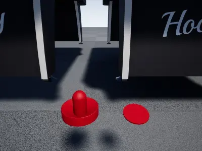 UE4 - Air Hockey Football and Table tennis - Table Games Pack Low-poly 3D model