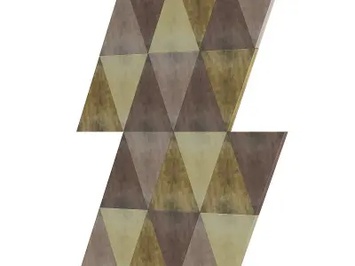 Metal Triangle Tiles 3D model