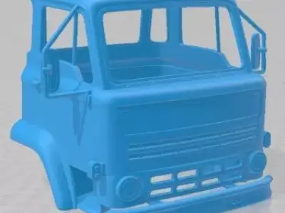 Leylang G Cab 1972 Printable Body Cabin Truck 3D print model